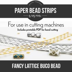 fancy lattice buco paper bead strips