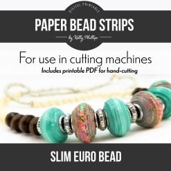 slim euro paper bead strips
