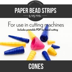 Cones Paper Bead Template