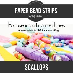 Scalloped Paper Bead Template