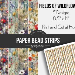 Paper Bead Printable Paper Strips