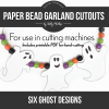 Halloween Ghost Garland Cutouts Digital Download